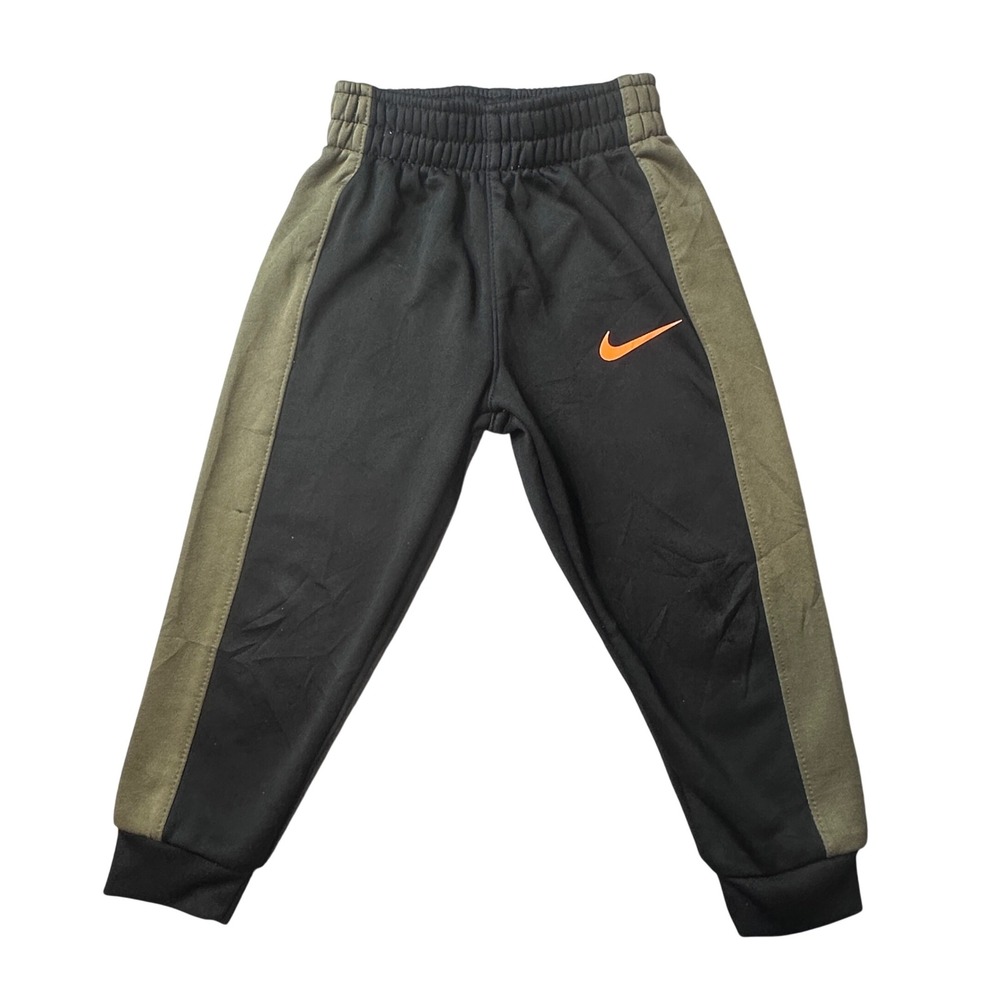 Nike Joggers Kids 3T Black Therma-FIT Active Track Pants Side Stripe